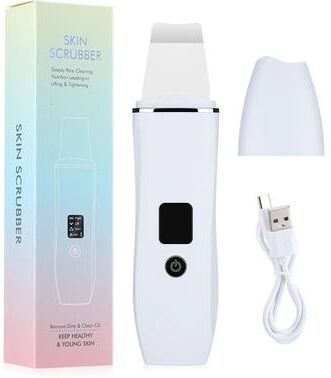 Uplift Treasures Ultrasonic Skin Scrubber Pore Cleaner Blackhead Remover type B white