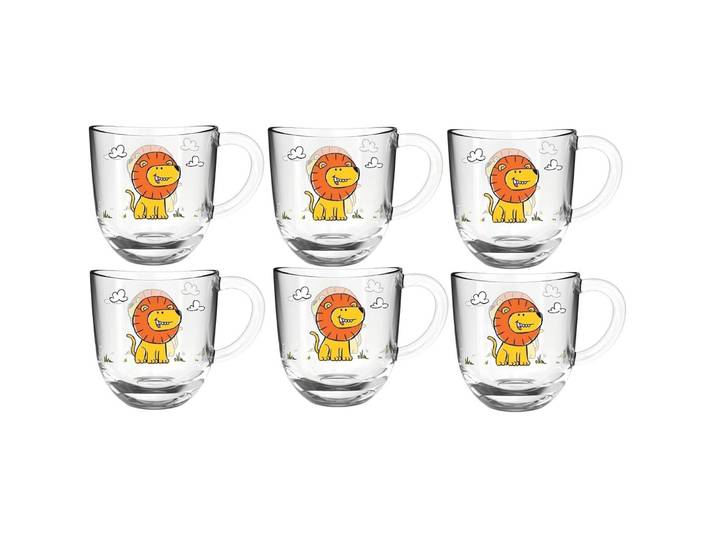 Tassen-Set Leonardo Löwe Glas H 14 cm 280 ml 6 Stk - Tassen-Set