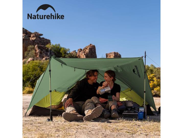 Tente de randonnée Naturehike Mongar BASE pour 2/3 personnes, camping en plein air, tente professionnelle légère pour la nuit, polyester 210T, imperméable, tente de voyage ultralégère