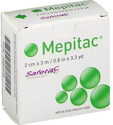 Mepitac Fijacion Suave Silicona Apósito 2Cmx3M