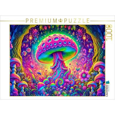 CALVENDO Puzzle Magischer Pilze im Traumland | 1000 Teile Lege-Größe 64x48cm Foto-Puzzle für glückliche Stunden