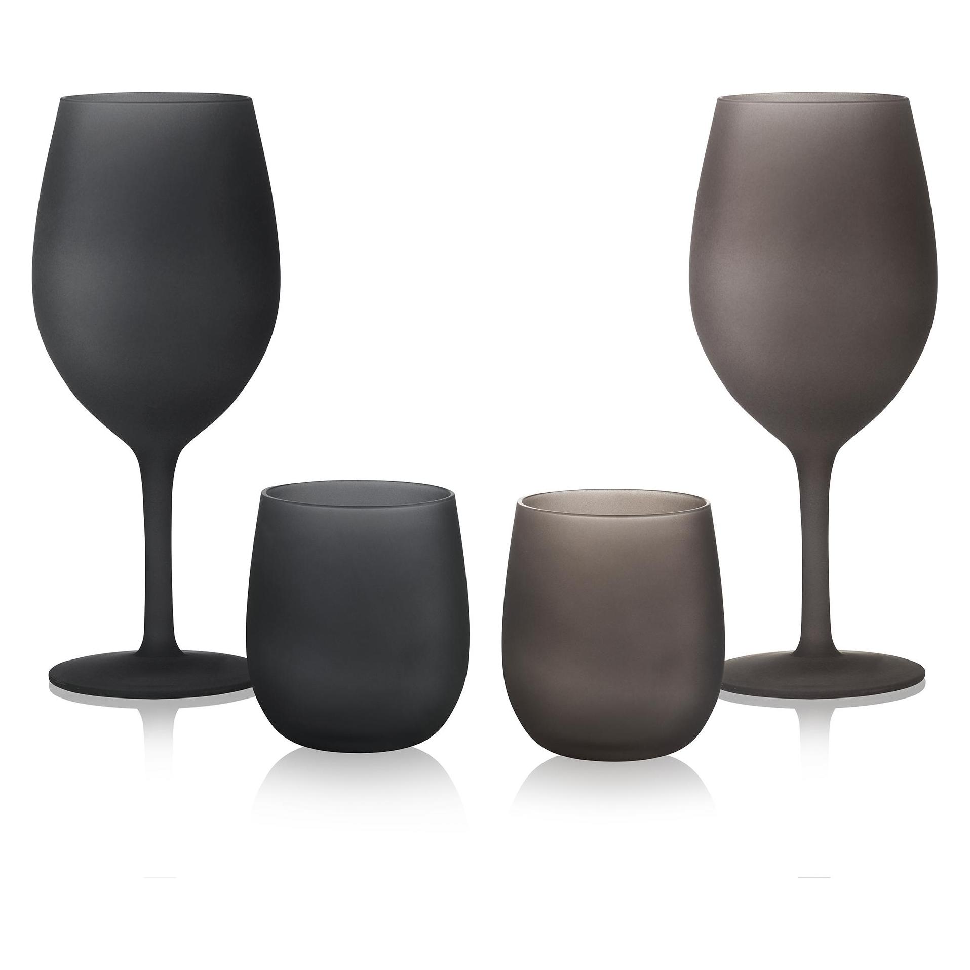 Brunner Set Waterglass Blacksatin (0830183N.C1M)
