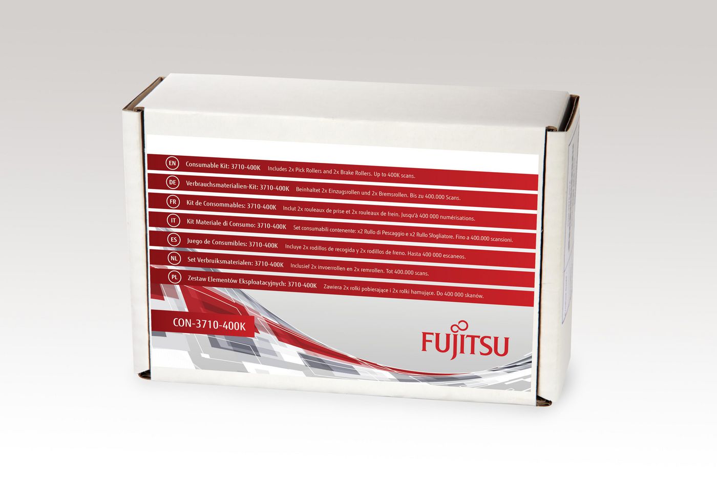 Fujitsu Consumable Kit: 3710-400K Scanner Verbrauchsmaterialienkit CON-3710-400K