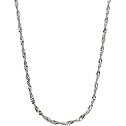 Zeeme Basic Halskette Silber 925 Singapurkette 45cm lang