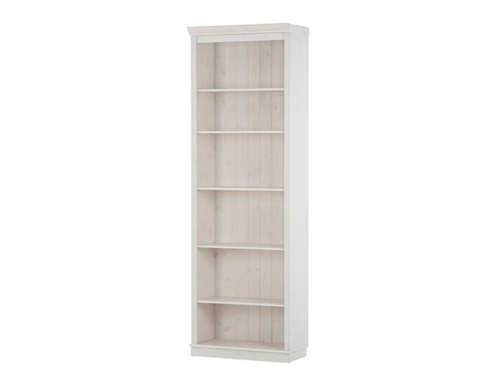 Anita-bibliothèque à 5 Étagères En Pin Blanc