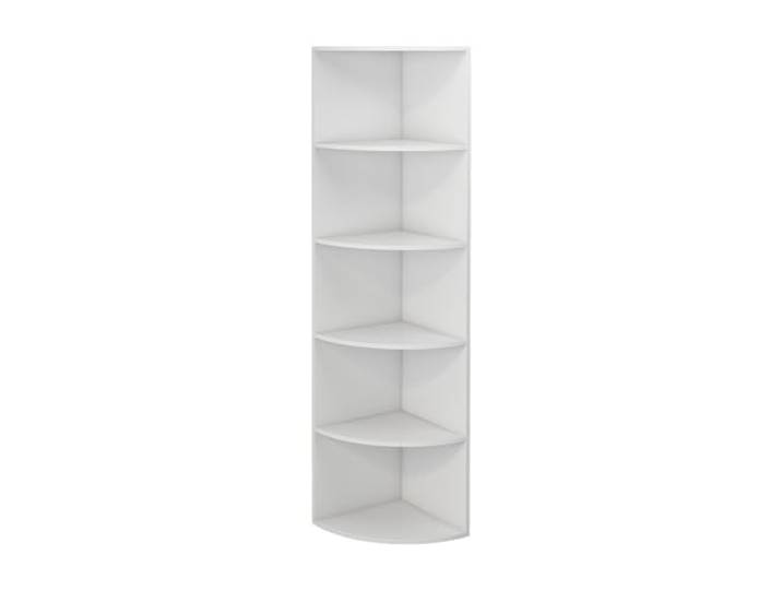 Vicco Eckregal Fabienne , Weiß 40 x 180 cm mit 5 Fächern, zur Wandmontage geeignet für variable Raumgestaltung