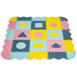 EcoToys, Spielteppich + Spielmatte, Schaumstoffmatte - schmale Säge mit Anschlag 37 Stk. (121.50 x 121.50 cm)