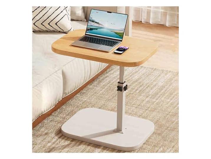 XCHtuerFY Beistelltisch, Moderner, um 360° drehbarer Beistelltisch – vielseitiges Design(Regular Model,Wood)