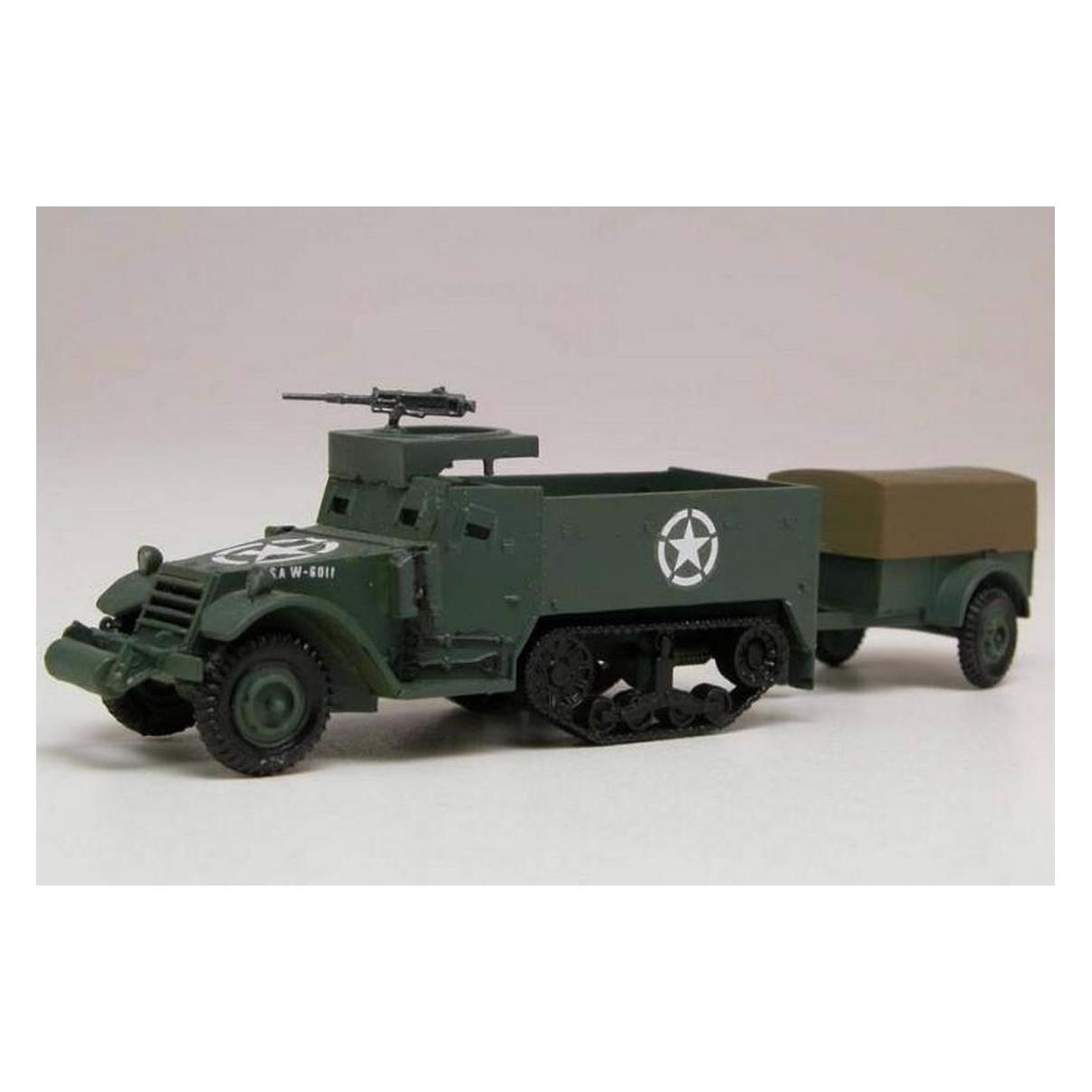 Airfix Bausatz Halbkettenfahrzeug M3 mit Anhänger 1:76 (21.A02318V)