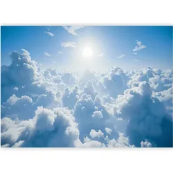 Artgeist, Tapete, Fototapete - Heavenly Calm: Warm Rays of the Sun (300 x 210 cm)
