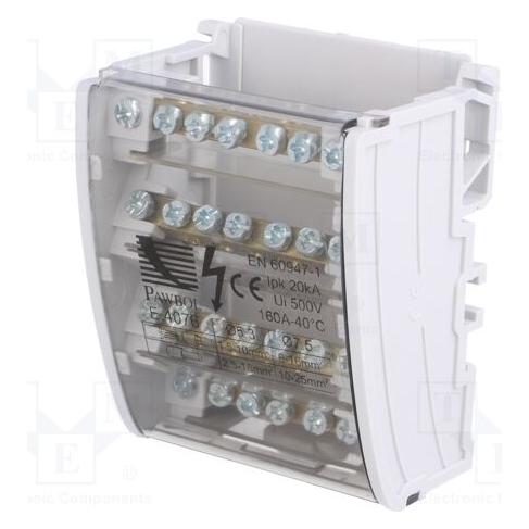 Pawbol Verteilerblock 100A 500V 4P 7-polig E.4076 (E.4076)