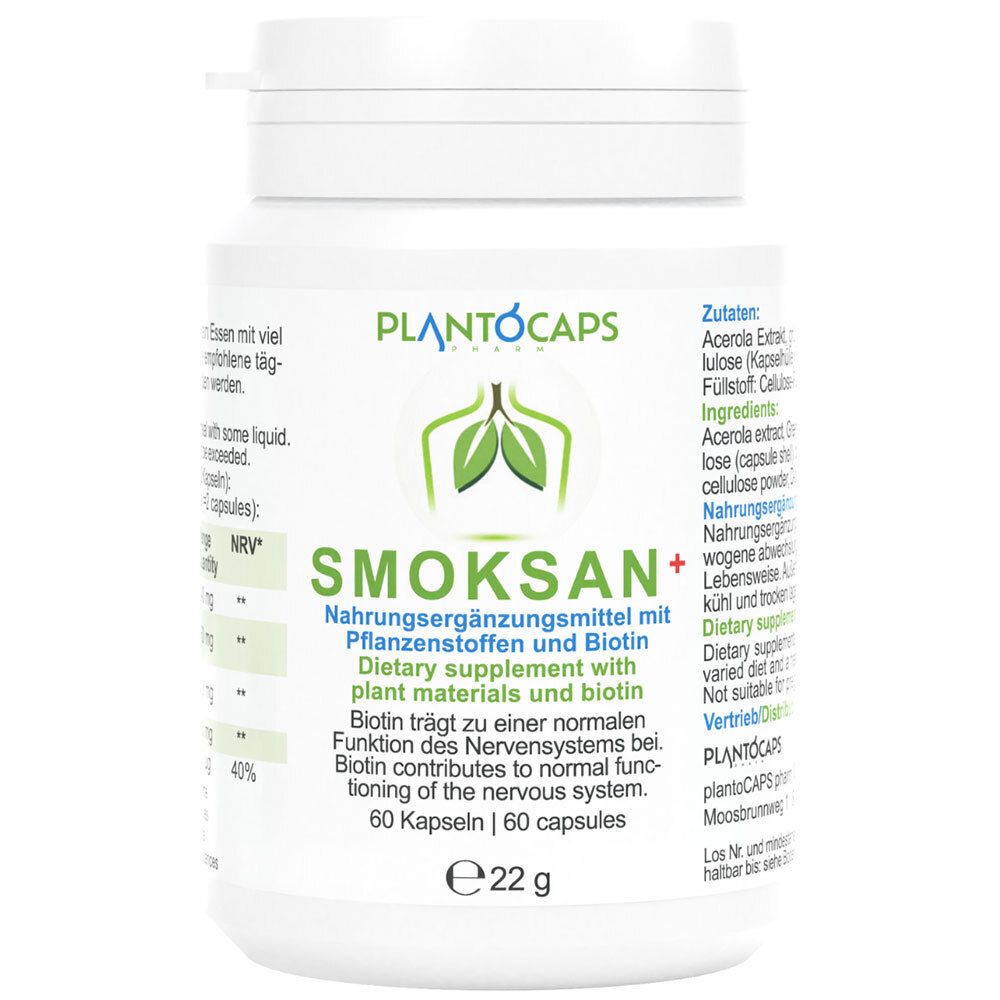 Plantocaps Smoksan+ Kapseln 60 St