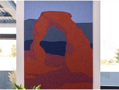 Felt Right Arches - Gallery Edition Wall Art   Sound Dampening Pinnable Tiles