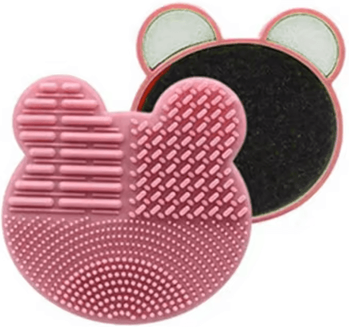 Inspire Picks Silicone Makeup Brush Cleaner Bowl Foldable Brush Washing & Scrubbing Tool b