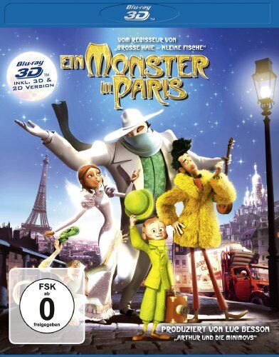 Bibo Bergeron - Ein Monster in Paris (inkl. 2D Version) [Blu-ray 3D] - Preis vom 17.10.2026 19:25:27 h