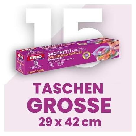 Frio Grosse wiederverschliessbare Gefrierbeutel (15x) (60467191)
