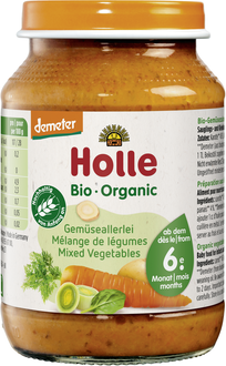 Holle Boião Puré Biológico de Legumes +6M 190 gr
