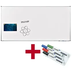 Legamaster Aktion: Whiteboard »PREMIUM« 7-P102064 lackiert, 200 x 100 cm + GRATIS 4 Boardma weiß