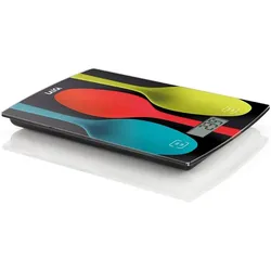 Laica KS1035 Küchenwaage Multicolour Flache Oberfläche Rechteck Elektronenwaage, Küchenwaage, Mehrfarbig