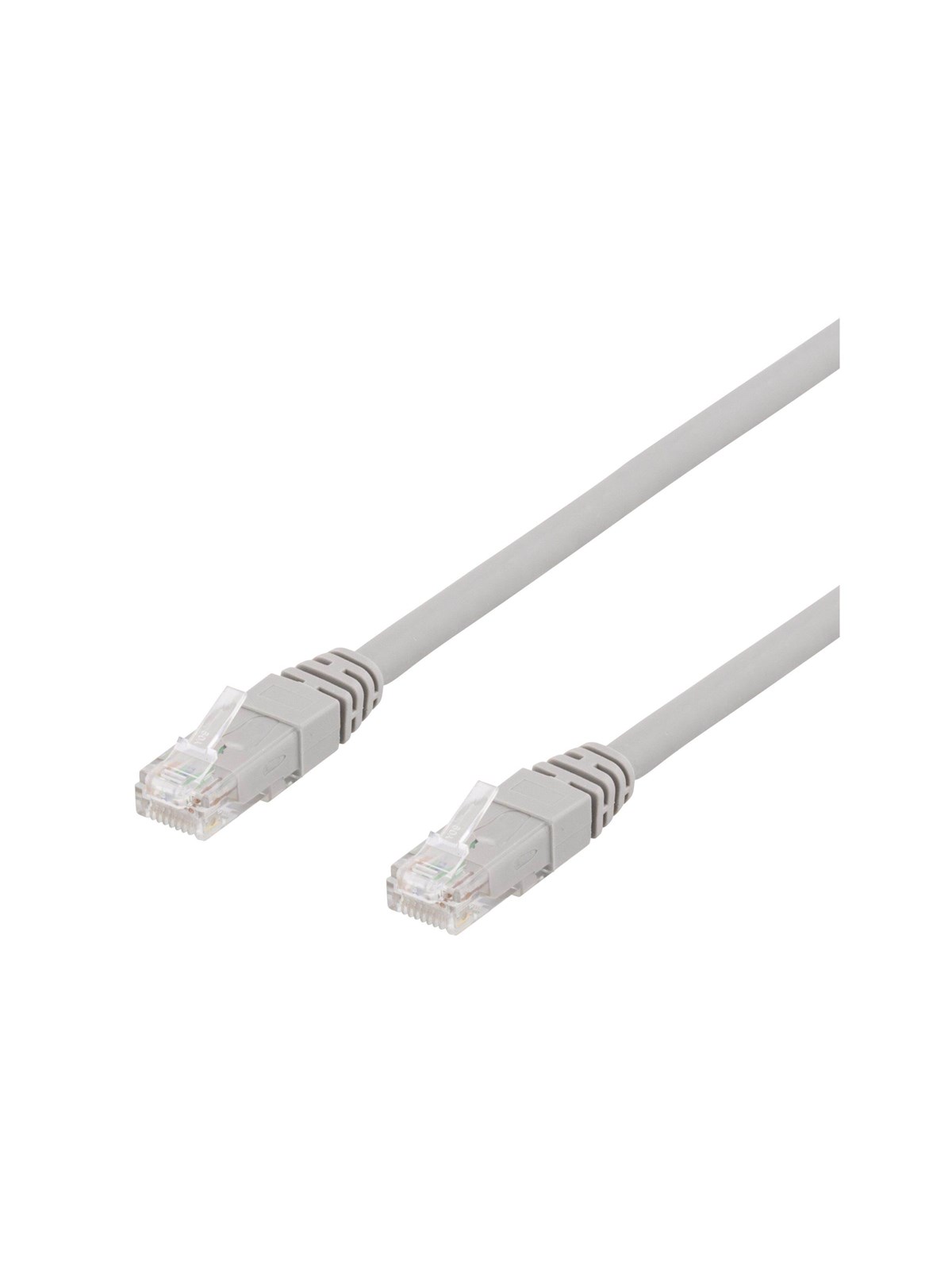 Deltaco TP-610AU - patch cable - 10 m - grey - Grau - 10m