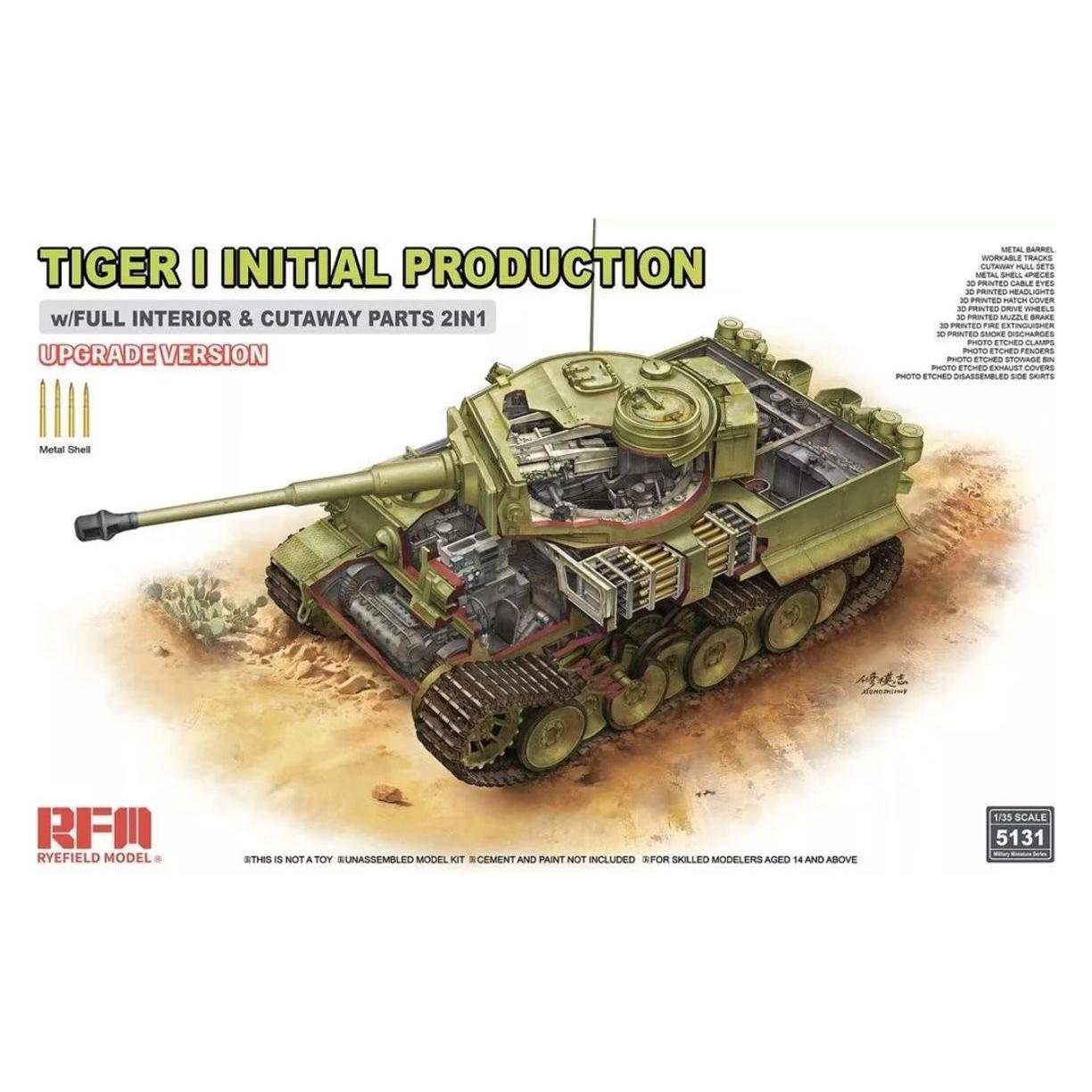 Rye Field Model Tigre I Edizione Aggiornamento Produzione Iniziale (RFM5131)