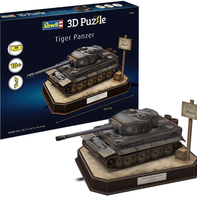 Puzzle 3D German Tank Panzer Tiger I 200 pcs - Revell