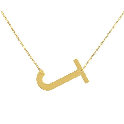 Kette ohne Anhänger ADELIA´S "Halskette mit Anhänger – Buchstabe aus Edelstahl", gold, Halsketten, Damen, 48cm, Edelstahl, Ein Geschenk, das Freude macht