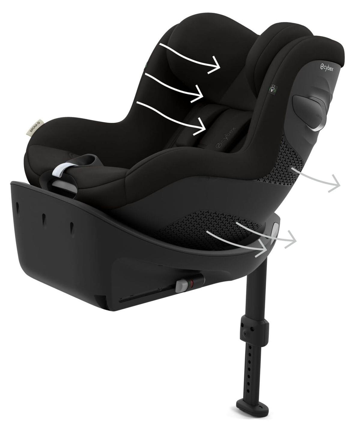CYBEX Sirona Gi i-Size, ISOFIX, 5-Punkt, Seitenschutz, Kopfstütze, Abwaschbare Abdeckung, Einstellbare Rückenlehne