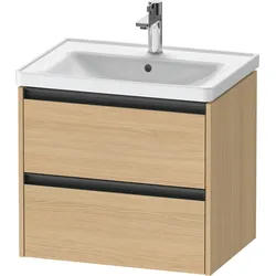 Duravit Waschtischunterschrank wandhängend „Ketho.2“ 63,4 × 54,9 × 45,5 cm Eiche Natur