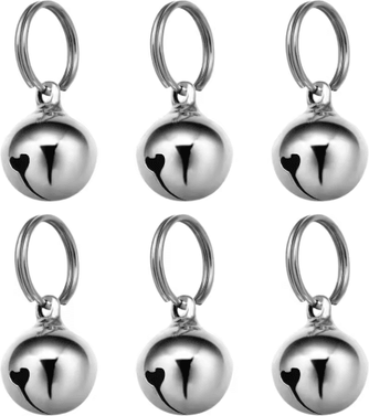Inspire Picks 6 Piece Copper Pet Collar Bells For Cats & Small Dogs 6 Piece Copper Pet Collar Bells For Cats & Small Dogs