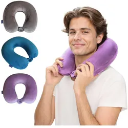 Scape Travel Reisekissen Blau Grau Lila, Reisekissen, Blau, Violett, Grau