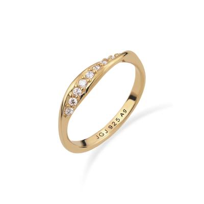 Silberring ELLI DIAMONDS "Ring Laborgezüchtete Diamanten Weiß (0.18 ct) 925 Sterling Silver" Gr. 56, gold, Fingerringe, Damen, 56, Silber 925 (Sterlingsilber), Silberring