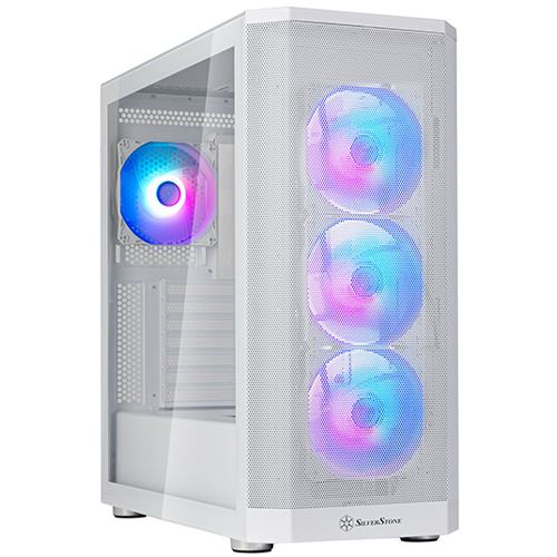 Silverstone Technolo FARA 514X (weiß, Tempered Glass)