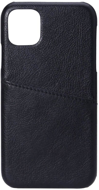 iPhone 11 Onsala Kunstlæder Cover m. Lomme til Kort - Sort