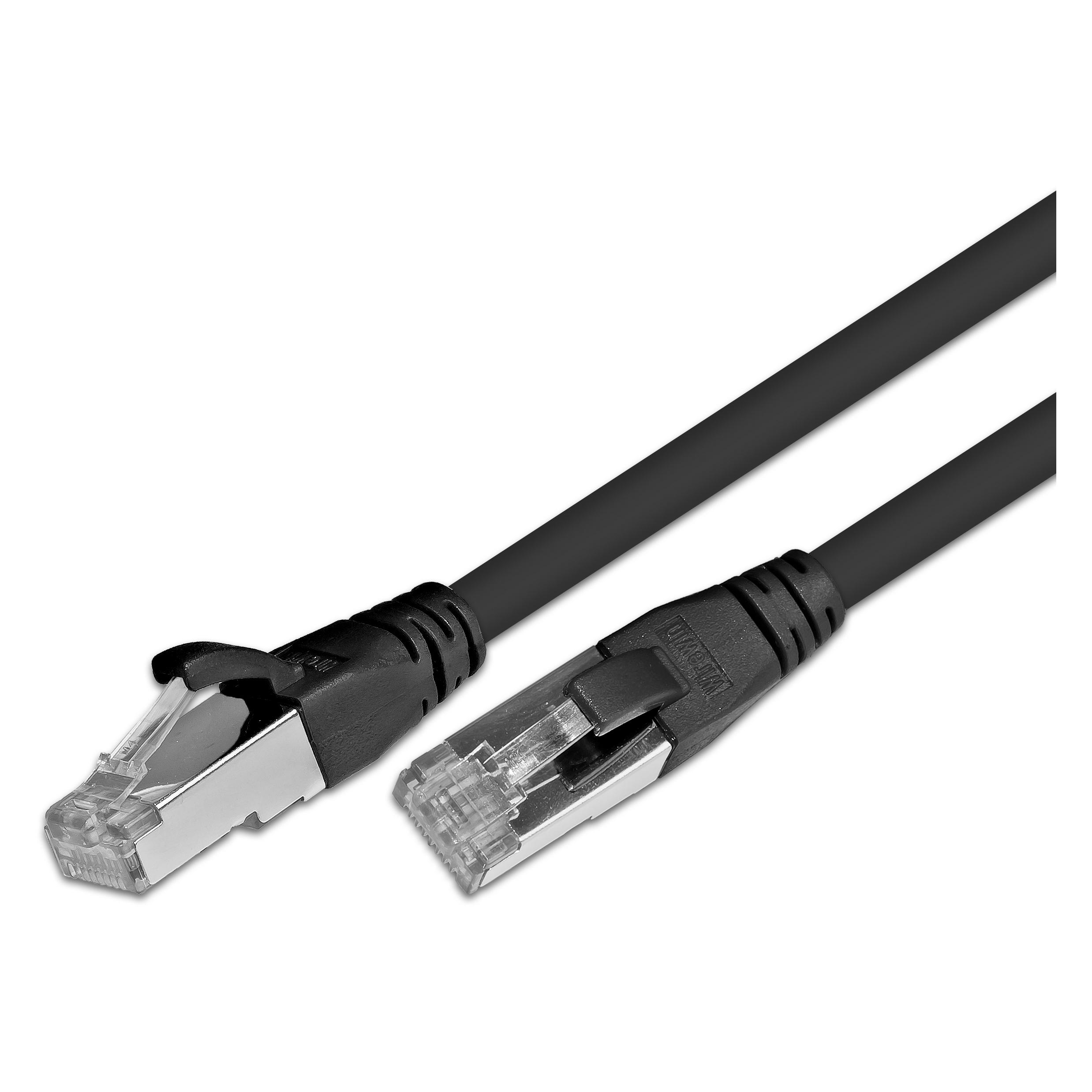 Wirewin Patchkabel: F/UTP, 1m, schwarz (F/UTP, CAT5e, 1 m) (PKW-STP-K5E 1.0 SW)