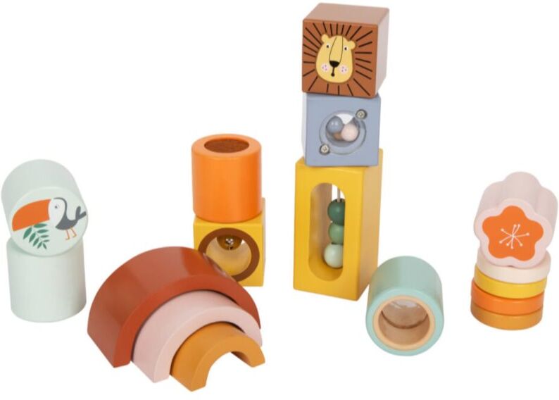 Small foot Safari cubes pour enfant 12 m+ 12 pcs