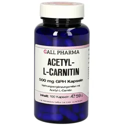 Acetyl-l-carnitin 500 mg Kapseln 100 St