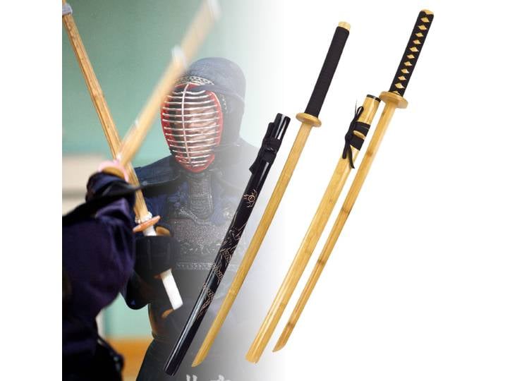 Épée en bois Laido japonais Katana Kendo, accessoire de Cosplay Anime, couteau Ninja, véritable Katana japonais Original, jouet sabre de samouraï, 104cm
