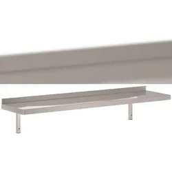 Chefgastro 400 Edelstahl Wandbord 1200 Inkl. Konsoles BxTxH 1200x400x320mm
