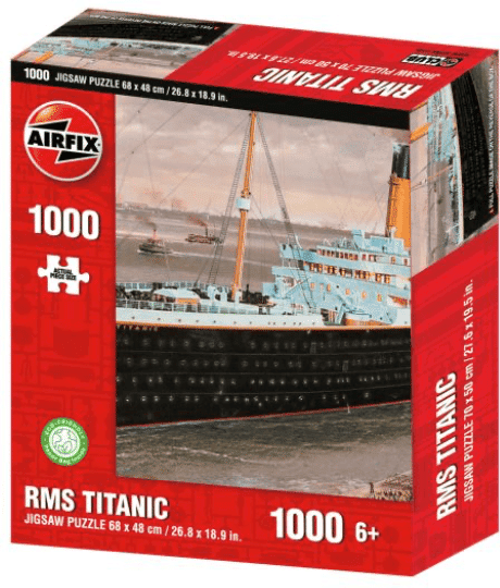 Kidicraft Airfix: HMS Titanic 1000 Piece Jigsaw Puzzle for Adults and Kids, 68 x 48 cm, Ages 6 and Up