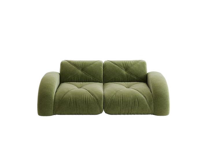 Wishdor 2-Sitzer Sofa Chenille Grün, Rechteckig, 204x76x95 cm, Wohnzimmer, Sofas & Couches, Sofas, 2-Sitzer Sofas