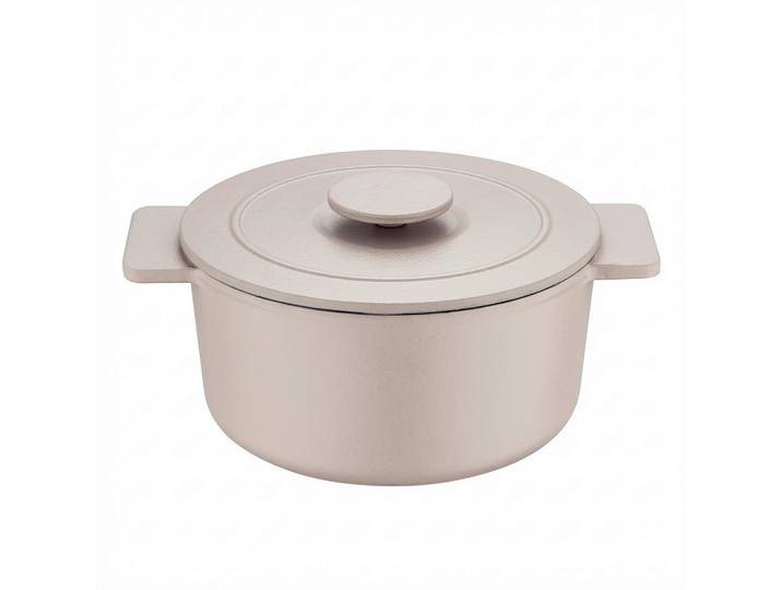 Kochtopf Irony Ca. 5,5l 26/12 cm Gusseisen Beige