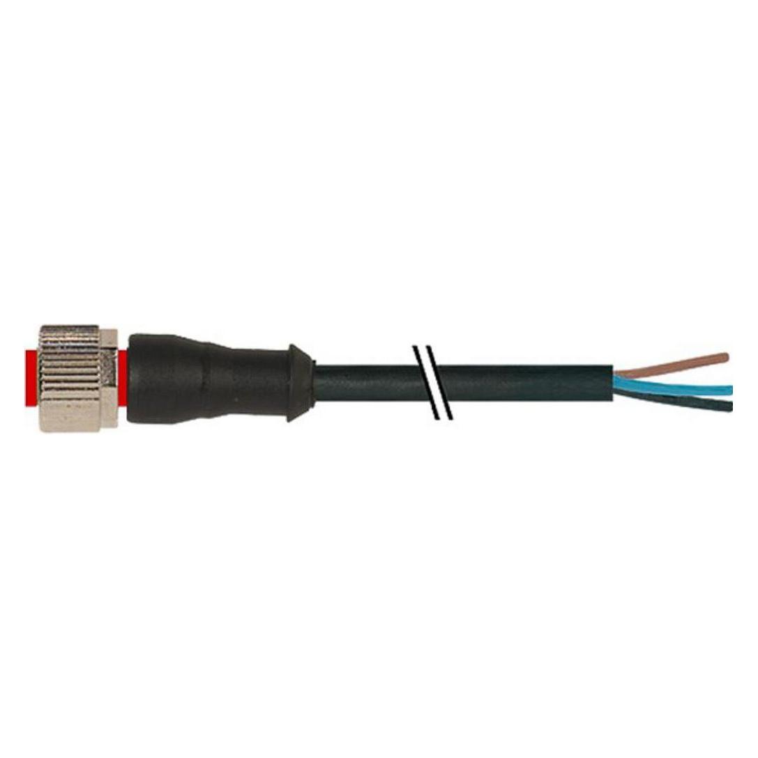 RS PRO M12 connector female straight 5p 5m (7300-12241-6350500)