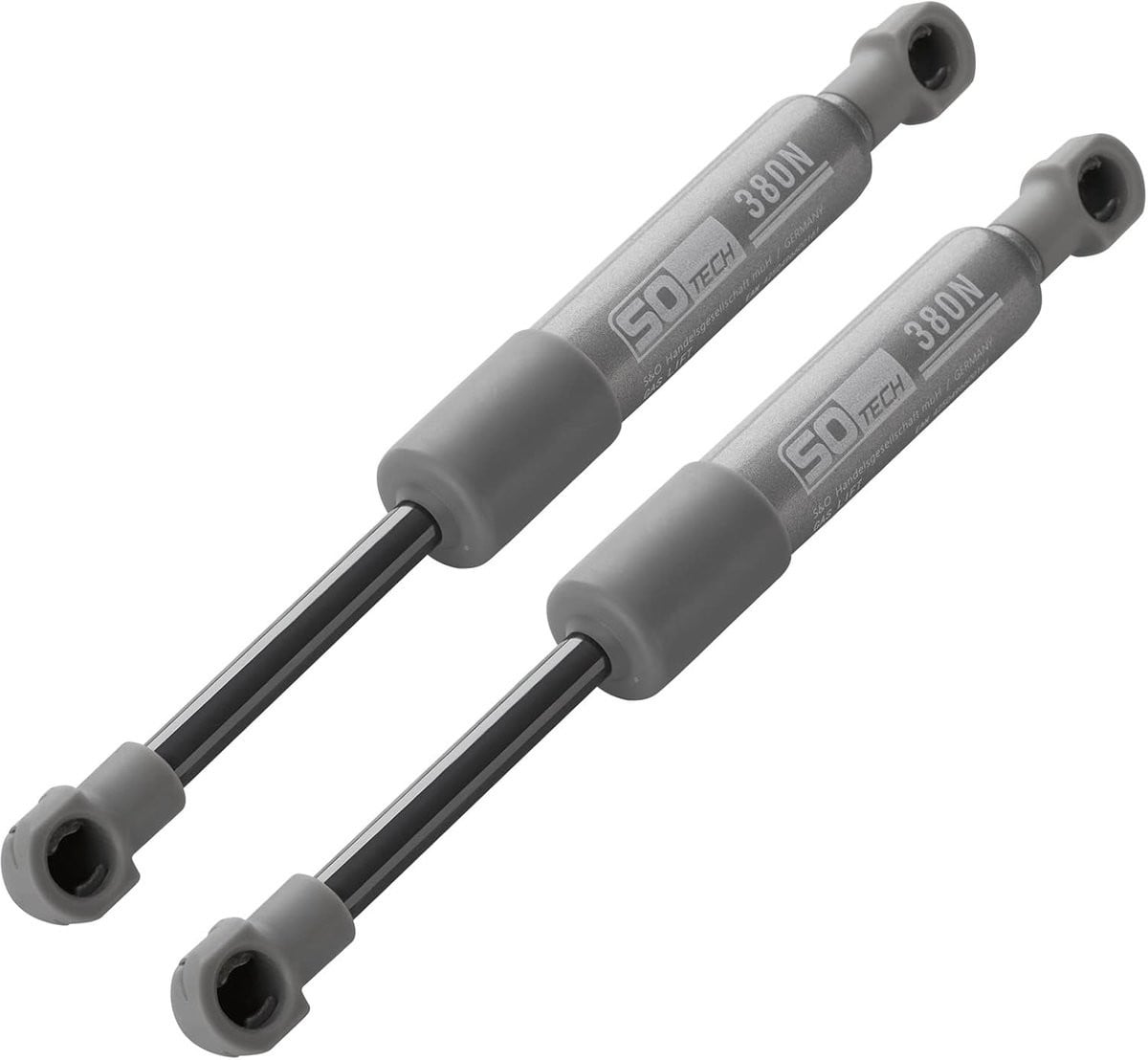 Gasdrukveren Set Zilver - Versterkte 380N Kracht - 210mm Uitgeschoven - Reserveonderdeel voor Kastdeuren