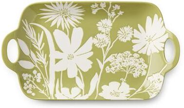 "Certified International Wildflowers Wax Off Rectangular Platter - 14.25""L x 8.00""W x 1.50""H"