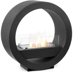 Moritz Ethanol Kamin Standkamin 64 x 63 x 25 cm schwarz I 1,5 Liter Brenner I Bioethanol Kamin I Bio Ethanol Kaminofen Indoor Outdoor I Innen Außen