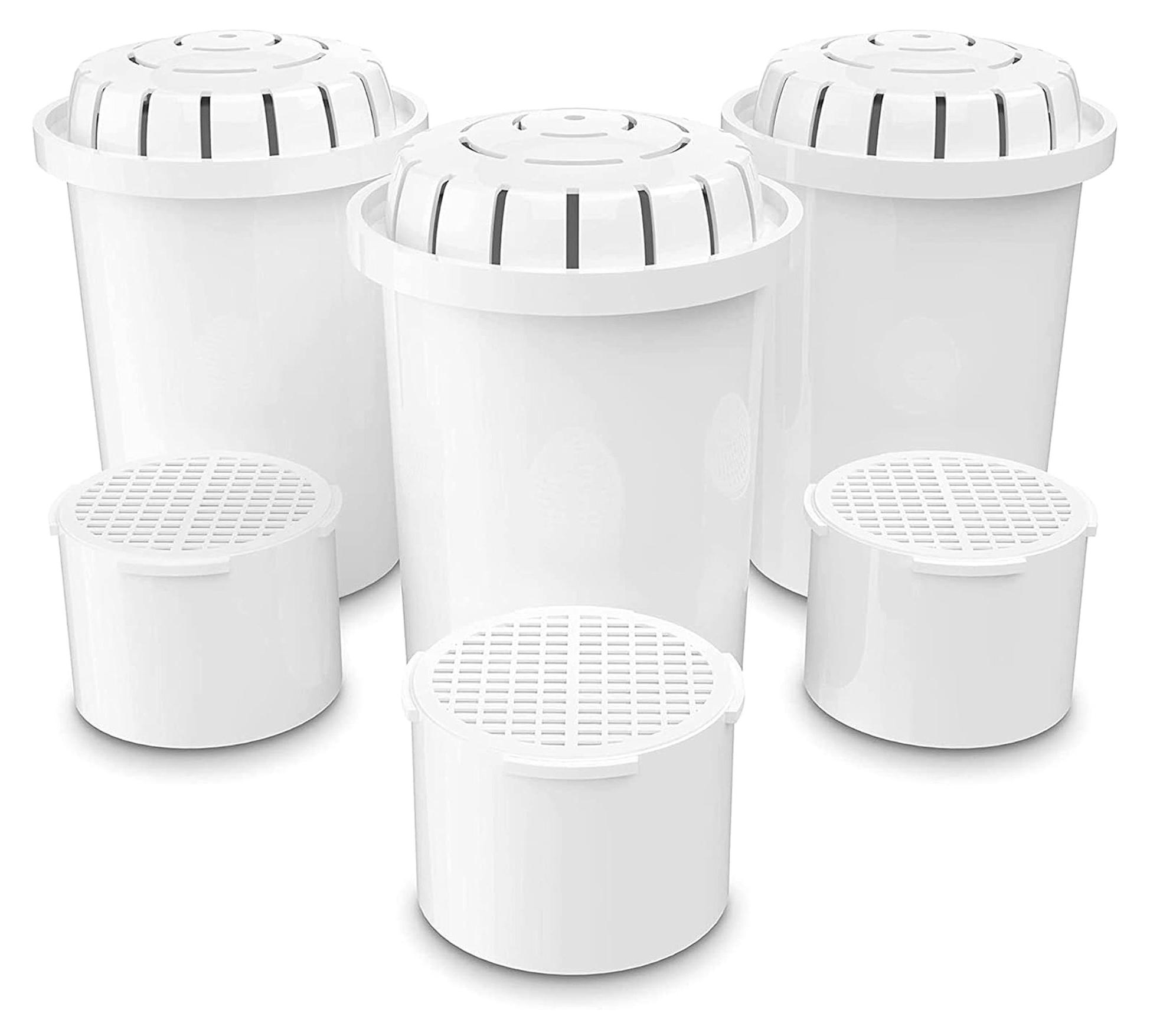 Alkalischer Wasserfilter 3er-Pack mit UF-Membran - Ersatzfilter für Krug - Kapazität von 1000 Litern