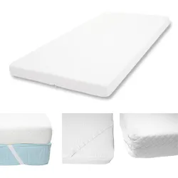 10cm Kaltschaum-Matratzentopper MCW-E63, Topper Matratzenauflage Matratzenschoner ~ 90x200cm