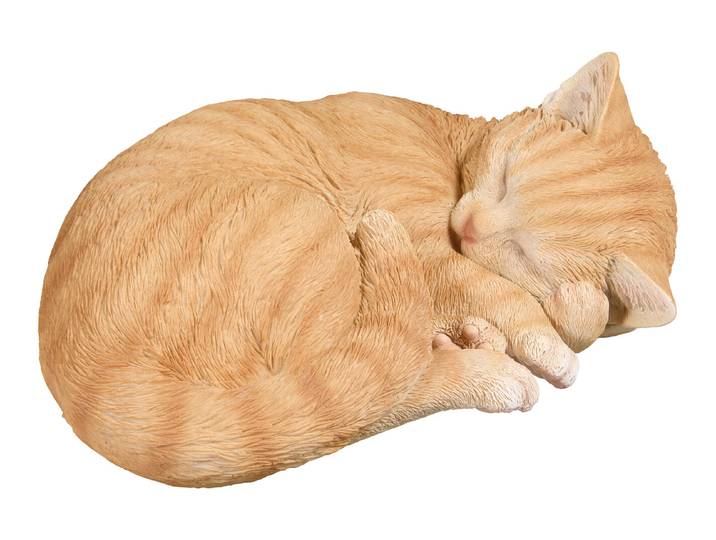 Vivid Schlafende Katze rot-braun 30 x 13.5 x 23 cm