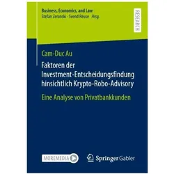 Au:Faktoren der Investment-Entscheidung, Fachbücher von Cam-Duc Au